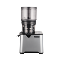 CP50 juicer in silver with transparent upper chamber