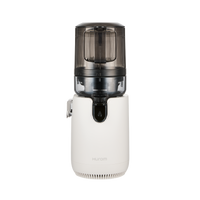 E50ST juicer in white with transparent upper chamber