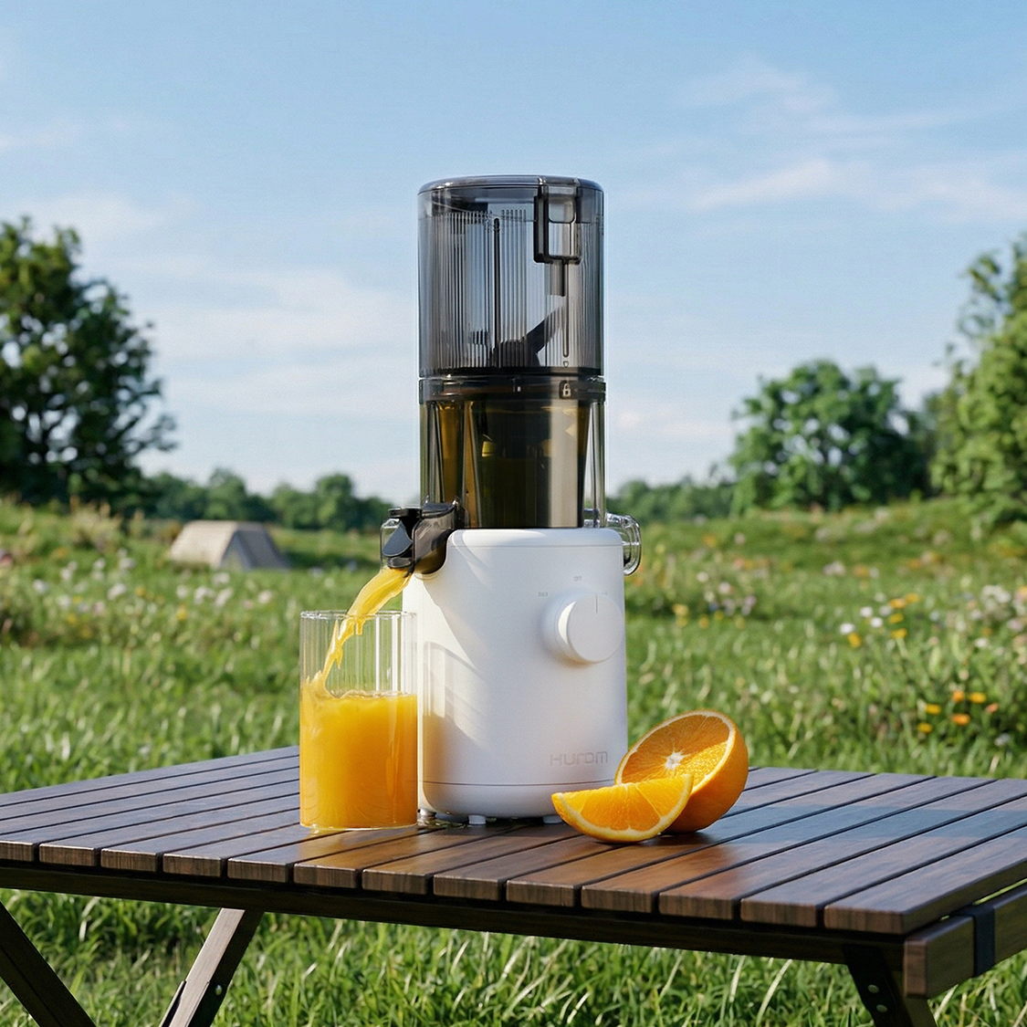 Saft genießen, wohin das Leben Sie auch führt