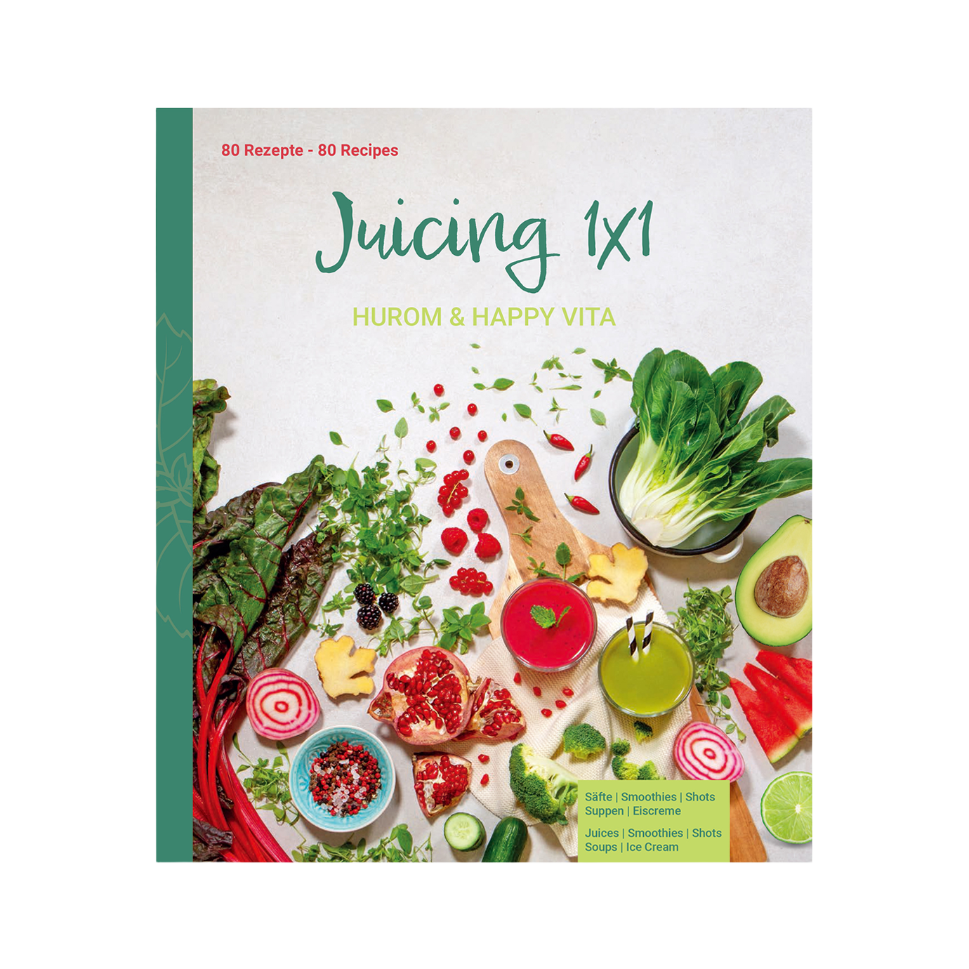 Juicing 1×1 Recipe Book (EN/DE & EN/FR)