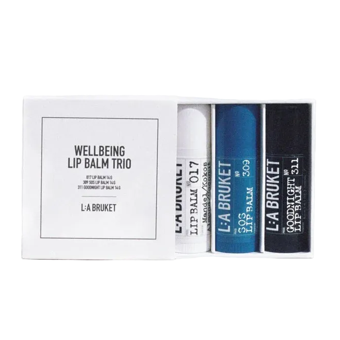 [L:a Bruket] Wellbeing Lippenbalsam Trio